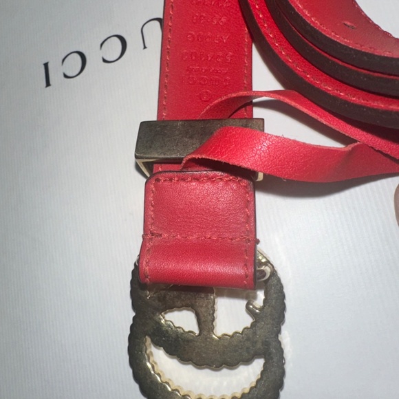 Gucci GG Torchon Belt Hibiscus Red 95 main image 4
